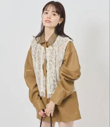 멀티 way 레이스 레이어드 자켓