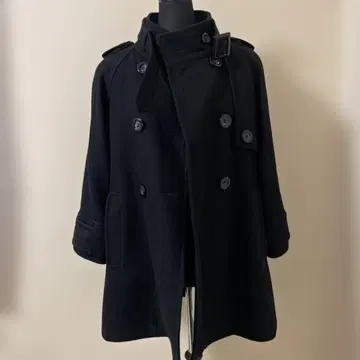 PAGEBOY 블랙 울 피코트