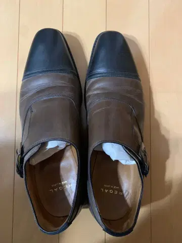 REGAL 버클 달린 가죽 신발 브라운 블랙