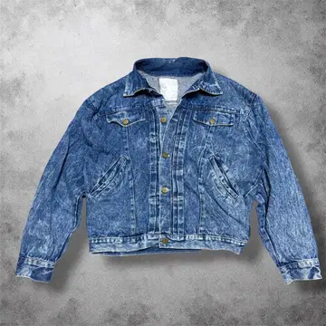 00년대 빈티지 데님 자켓 숏 여성용 M