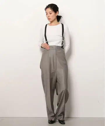 H BEAUTY&YOUTH 하이웨스트 서스펜더 팬츠 S 사이즈