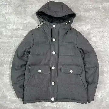 BEAMS 빔즈 다운 자켓 후드 그레이 계열 캐주얼 S