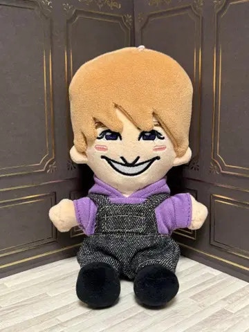 A 코지마 켄 보라색 후드티 + 블랙 컬러 오버롤 하피누이 치비누이 의류