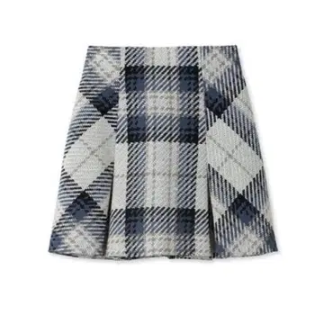 SNIDEL 로빙 체크 미니 스커트