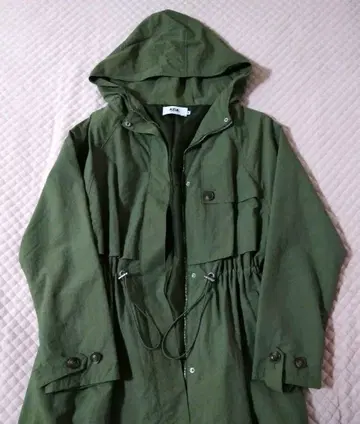 AZUL by MOUSSY 롱 코트 M 그린 후드 부착