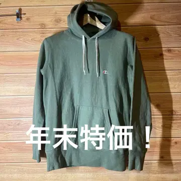 챔피온 리버스 위브 후드티 L 올리브