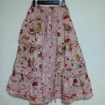 핑크하우스 플레어 스커트 카루셀