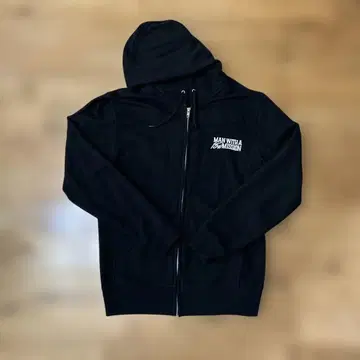 MAN WITH A MISSION 후드 부착 지퍼 후드티 M 블랙