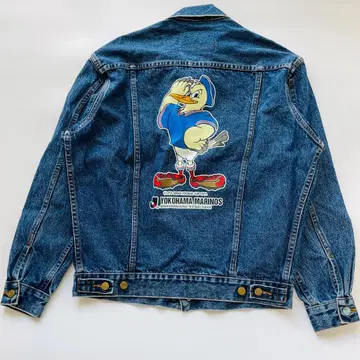 BOBSON J리그 콜라보 남성용 데님 자켓 요코하마 마리노스 M 블루