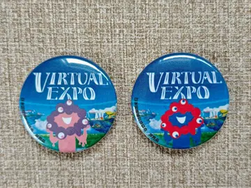 오사카 간사이 만박 VIRTUAL EXPO 배지 2개 세트
