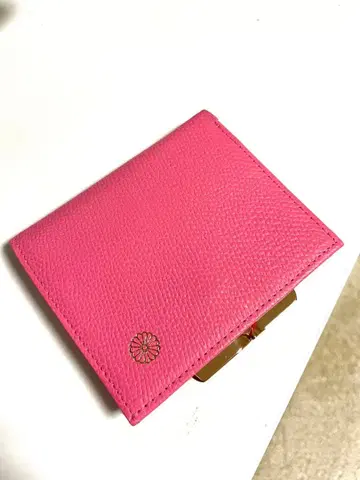 미사용 새상품 황궁 지갑 핑크 가마구치 지갑