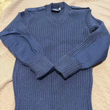 미군 사양 Citadel 네이비 V넥 스웨터