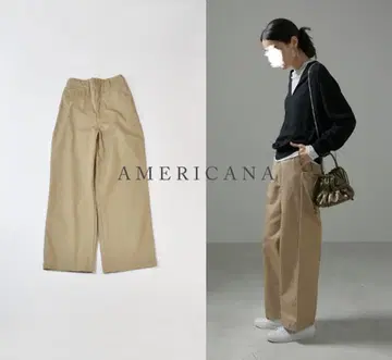 새상품급 24AW SALON 별주 AMERICANA 아메리카나 치노 팬츠