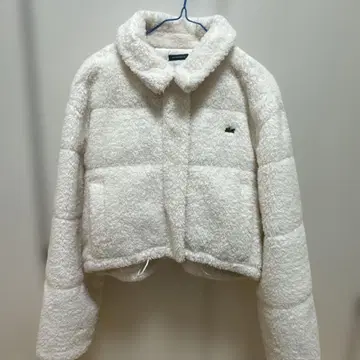 SNIDEL 스나이델 LACOSTE 보아 코트 자켓 36 화이트