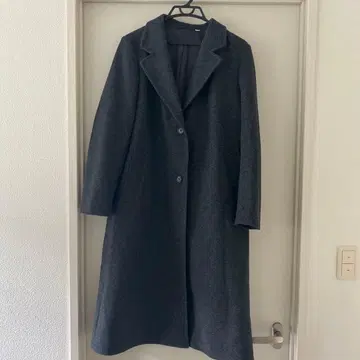 GU 코지 멜톤 테일러드 코트 그레이 L