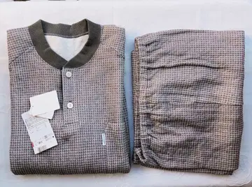 따뜻한 보온성 있는 퀼트 니트 소재 와코루 수면과학 남성용 파자마 L