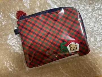 새상품 파스케이스 XF 빨간색 계열 체크 곰