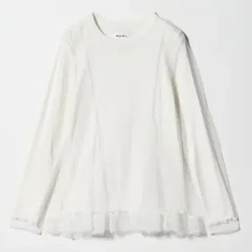 [ 새상품 ] MUVEIL 시어 레이어드 상의