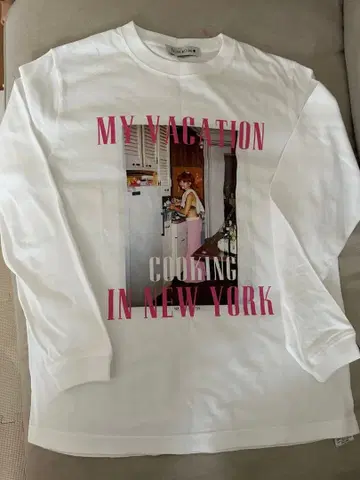 TETSUKO 긴팔 T셔츠 MY COOKING IN NEW YORK