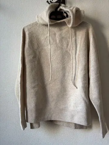 새상품급 DRESSTERIOR 후드티 36 캐시미어 블렌드 후드 니트