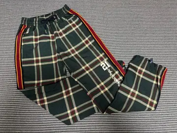 ROMANTIC CROWN 사이드 라인 체크 팬츠