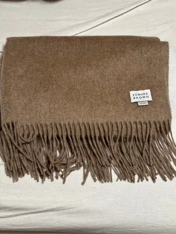 EDWARD BROWN 캐시미어 스톨 브라운