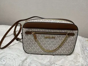 미사용 새상품 Michael Kors 숄더백 화이트/브라운