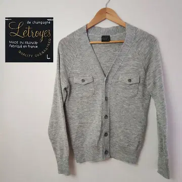 새상품급 Letroyes  가디건 그레이 L