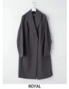 울 캐시미어 숄카라 코트