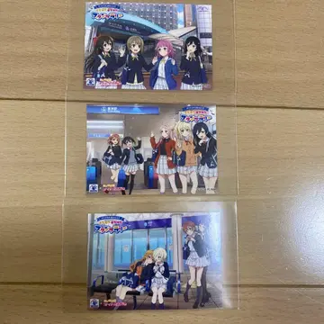 러브 라이브 스탬프 랠리 니지가쿠 스티커 특전 3장 세트