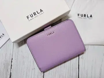 새상품 FURLA 훌라 바빌론 S 접이식 지갑 라벤더&베이지