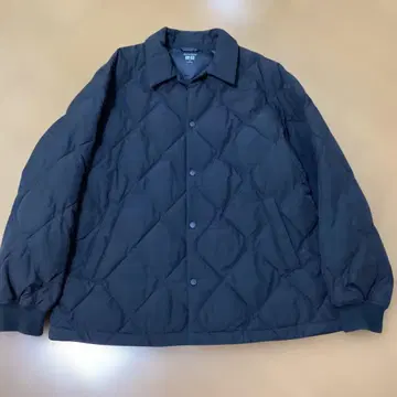 유니클로 퍼프 테크 퀼팅 자켓 블랙 XL