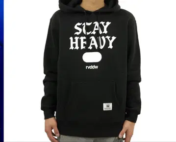 rvddw STAY HEAVY 블랙 후드티