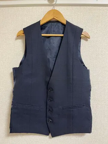 수트 베스트 베스트 S 네이비/블랙 리버시 성인식 비즈니스