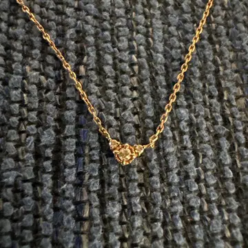 agete K10 다이아몬드 목걸이