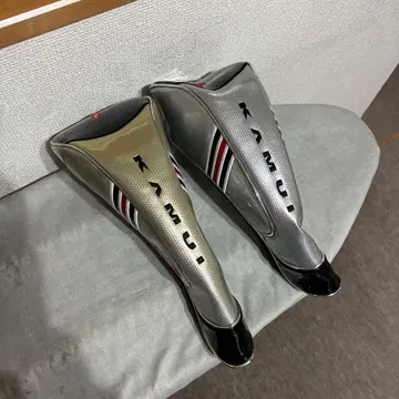 KAMUI 드라이버용 골프헤드커버 골드와 실버/블랙