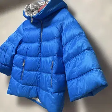 7부 소매 다운 자켓