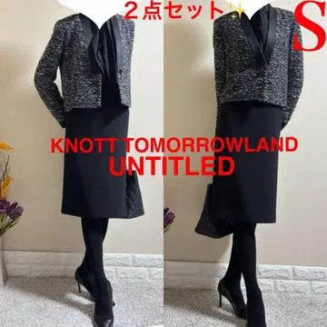 S 수트! 투모로우랜드 노트 자켓 언타이틀 스커트 블랙