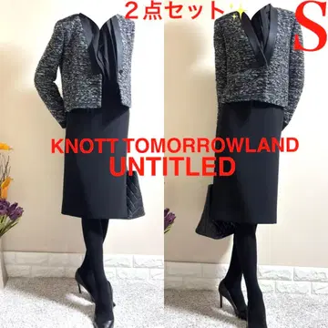 S 수트! 투모로우랜드 노트 자켓 언타이틀 스커트 블랙