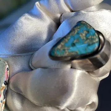 터콰이즈 반지 실버제 트라이앵글형 빈티지 (14)