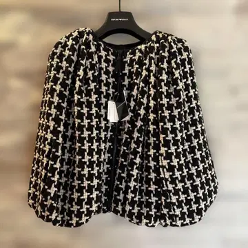 미사용 새상품 택 포함 아르마니 벌룬 케이프 블루종 판초