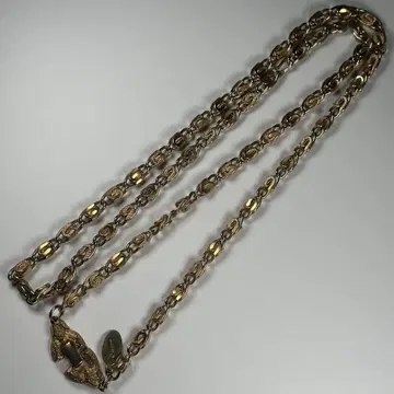 레어 루시안 피카르 골드톤 롱 체인 목걸이