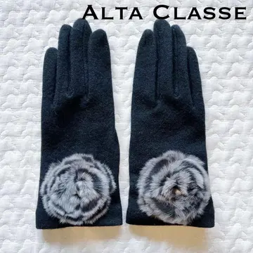 [ 미사용 새상품 ] Alta classe 알타클라세 그로브 장갑 퍼 꽃