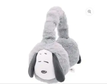 스누피 귀도리 그레이