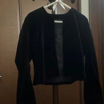 핸드메이드 블랙 벨벳 스커트 수트