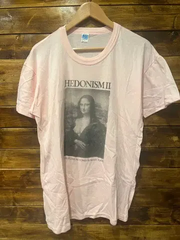 헤도니즘 II 모나리자 프린트 T셔츠 XL