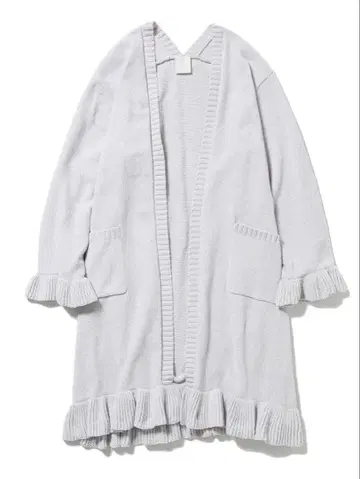 [ 뮤샤와 ] 라메 니트 롱 가디건