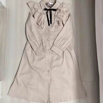 melume 백리본 랩 롱 코트