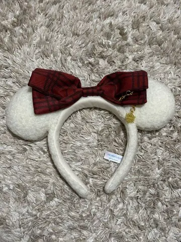 미키 귀 머리띠 빨간 리본 포함