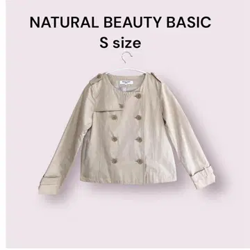 NATURAL BEAUTY BASIC 숏 트렌치코트 S 사이즈